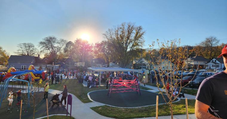 Halloween event for kids in a park