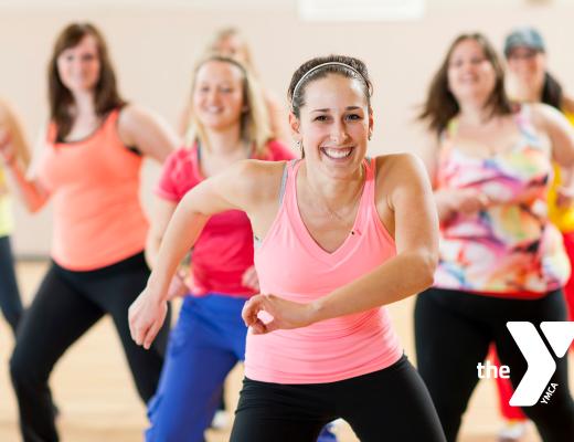 Women in a group fitness class