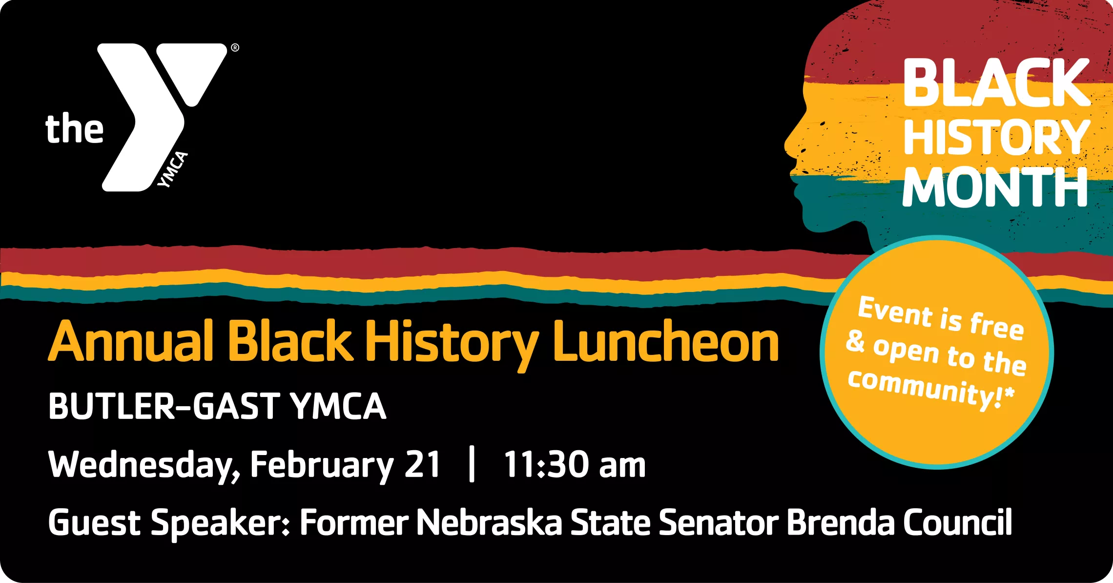 Graphic for the Black History Luncheon