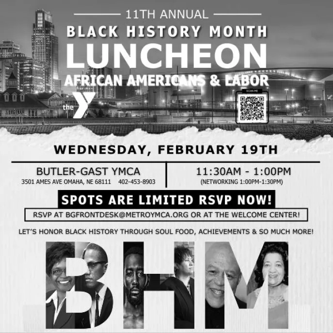 Black History Month luncheon graphic