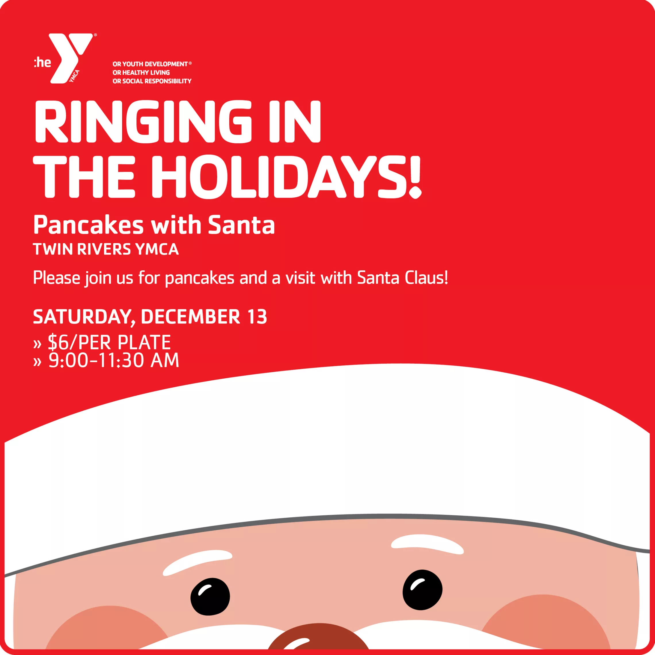 pancakes with Santa graphic