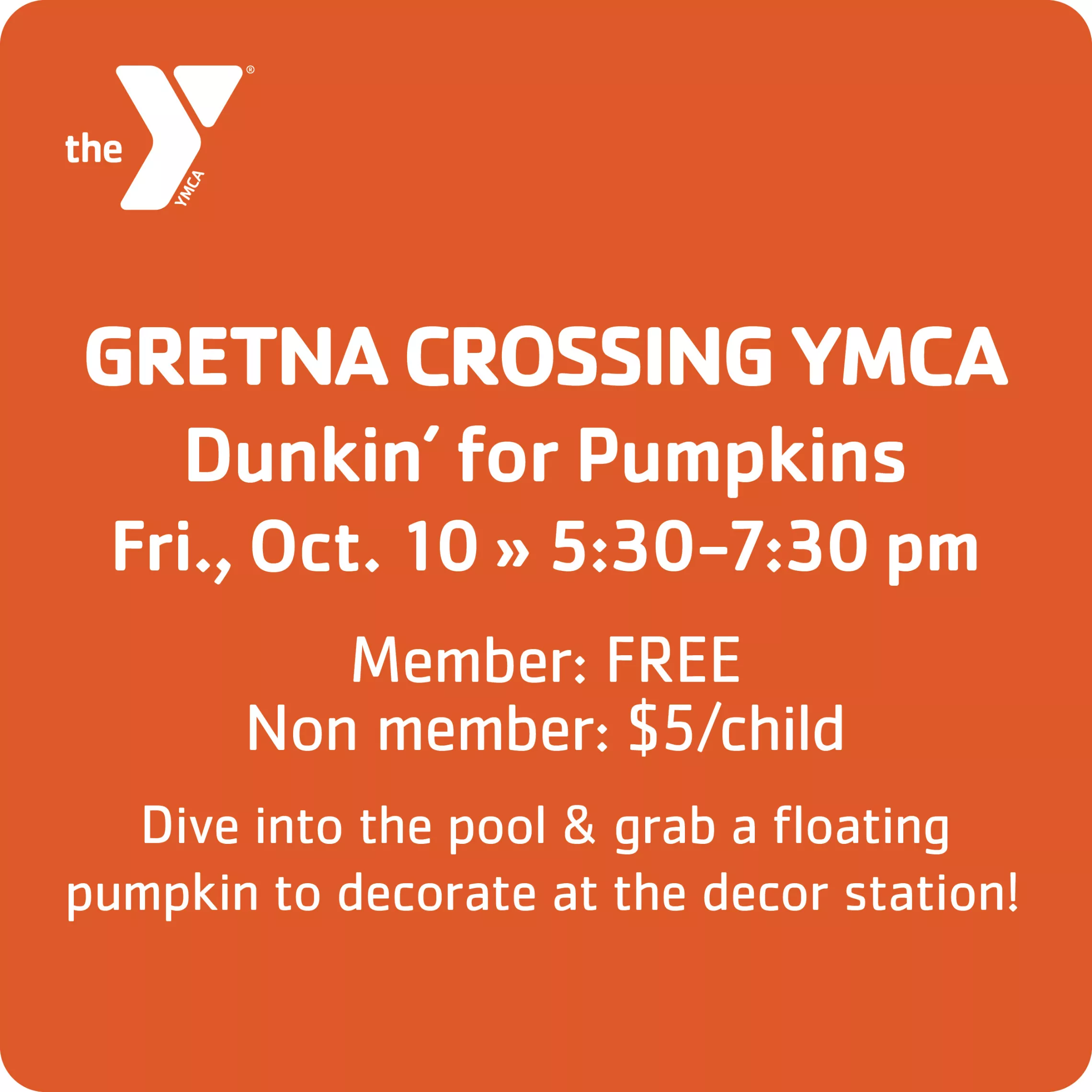 Gretna Crossing YMCA halloween graphic