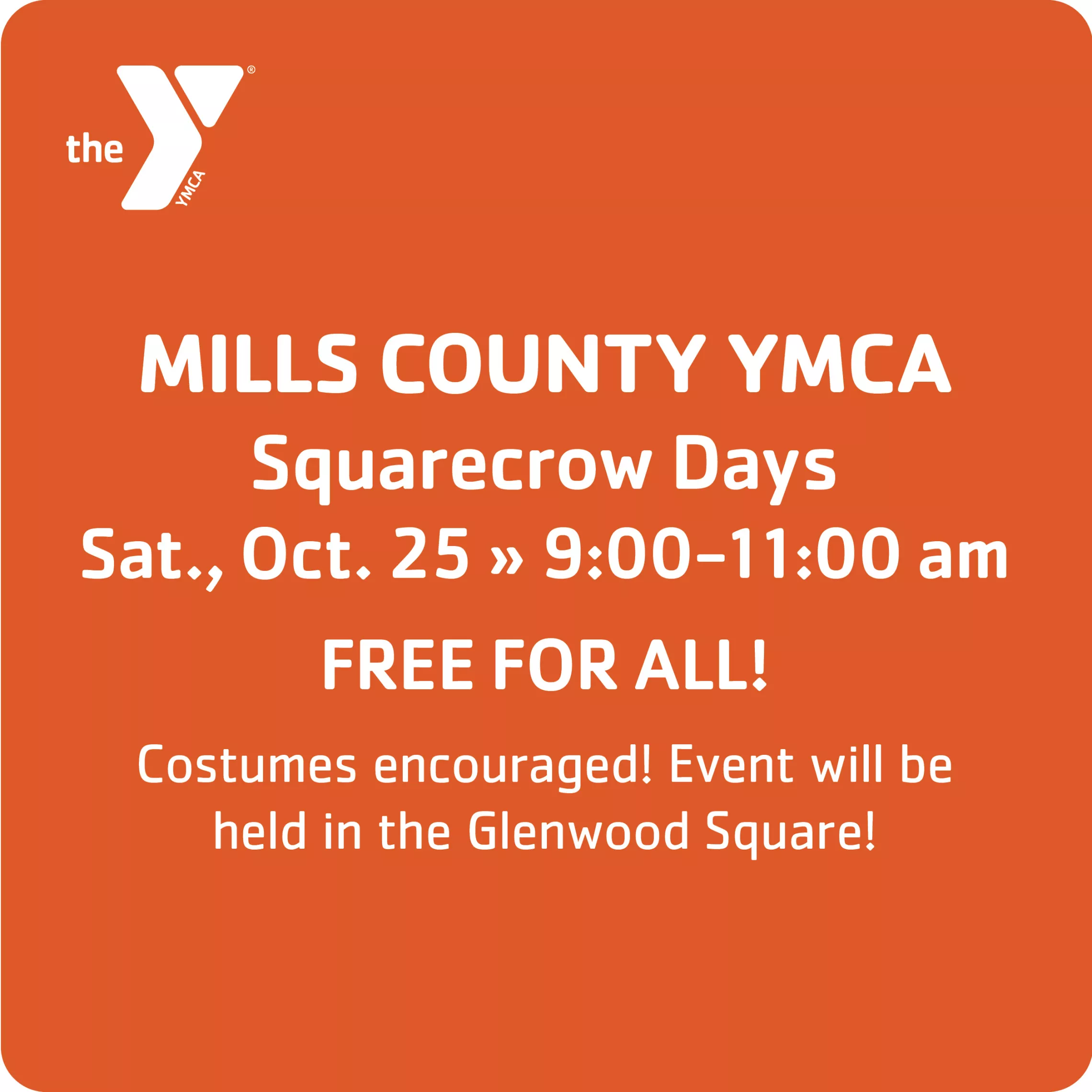 Mills County YMCA halloween graphic