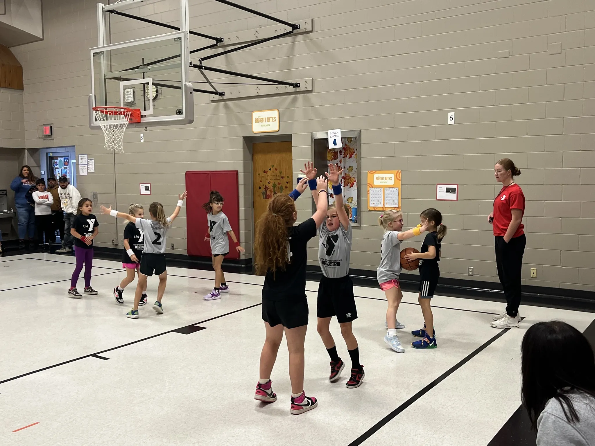 youth girls basketball game 