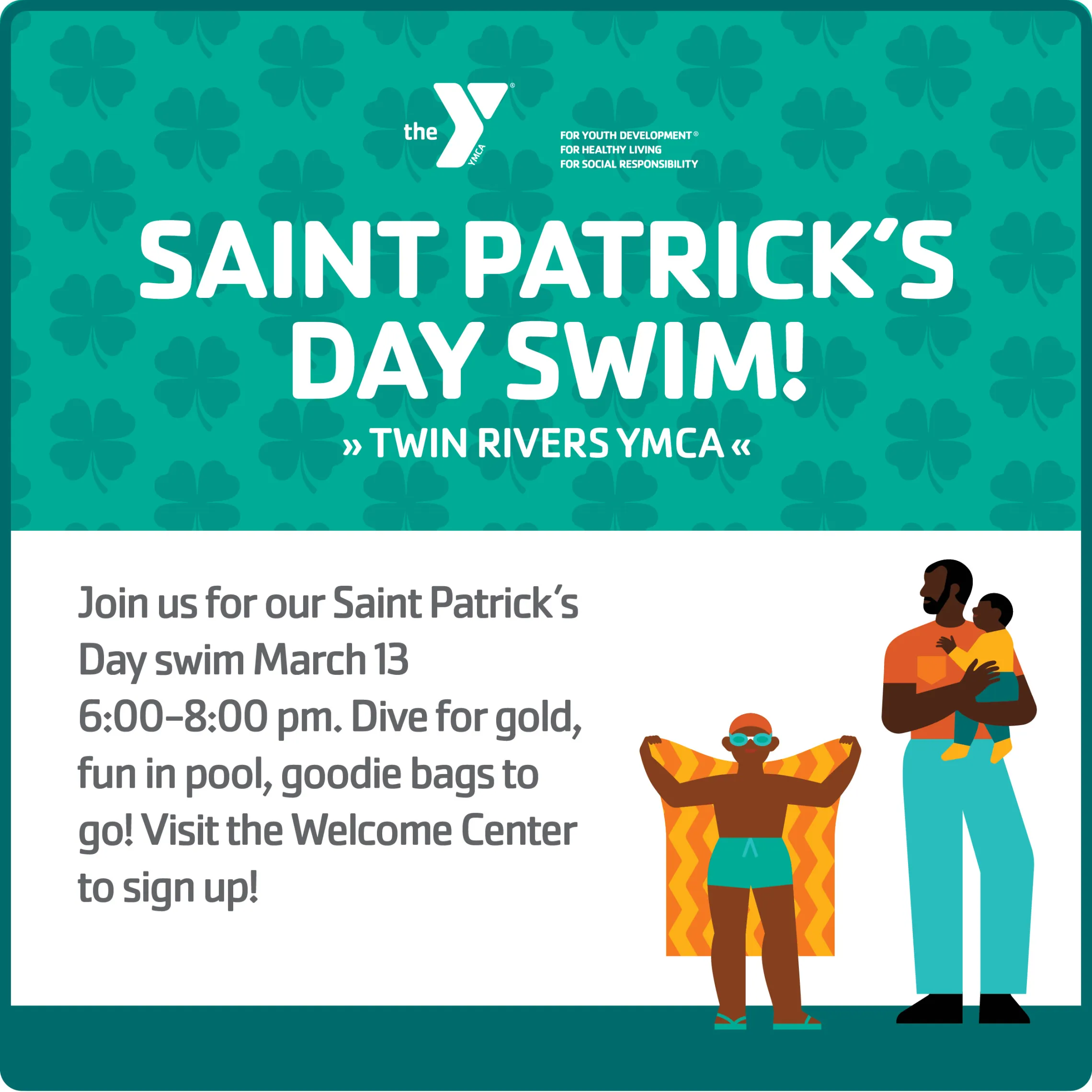 St Patricks Day Swim graphic