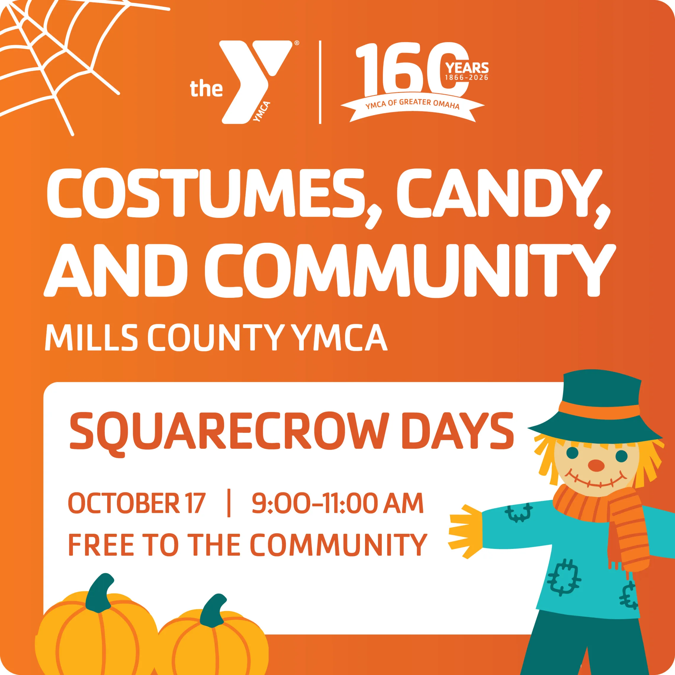 Graphic with dates about Squarecrow Days
