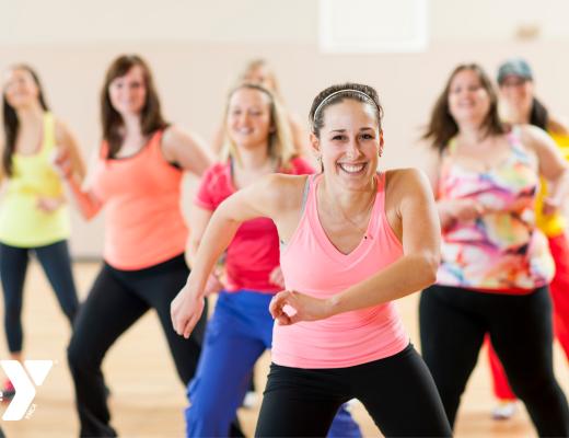 Group of women in a fitness class