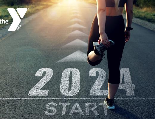 Woman "running" into 2024