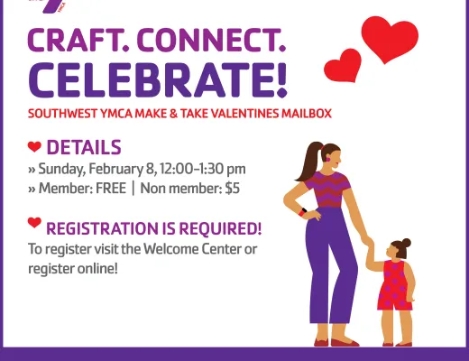 Southwest YMCA Valentines Graphic