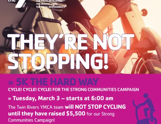 Twin Rivers 5k the hard way graphic