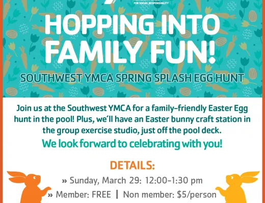 Informational graphic for an egg hunt