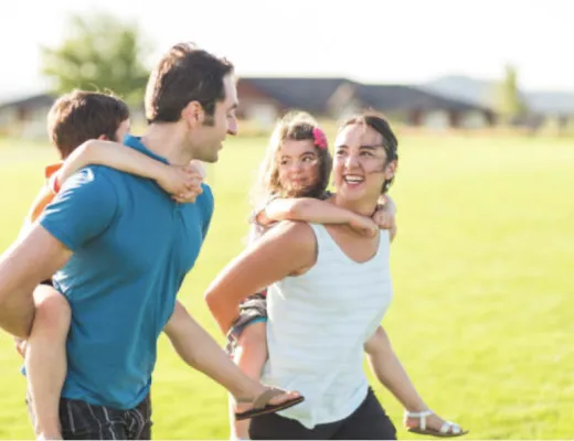 family walking together 