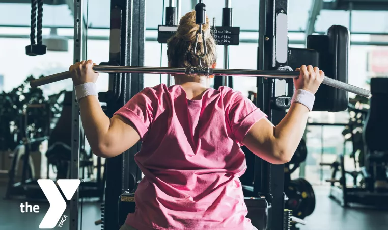 Woman lifting weights