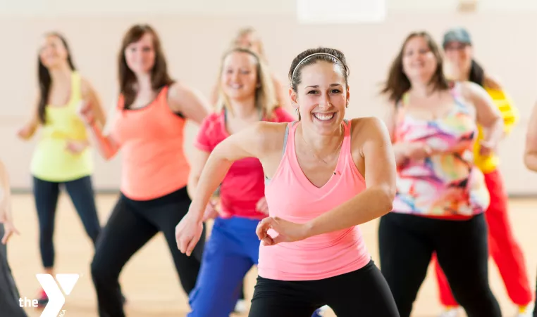 Group of women in a fitness class