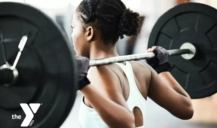 Woman lifting weights