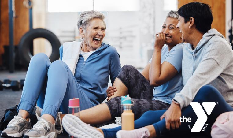 Older women laughing after a workout