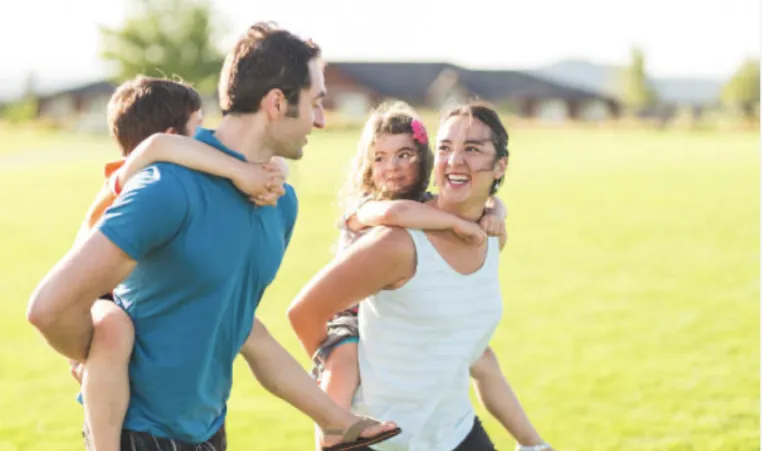 family walking together 