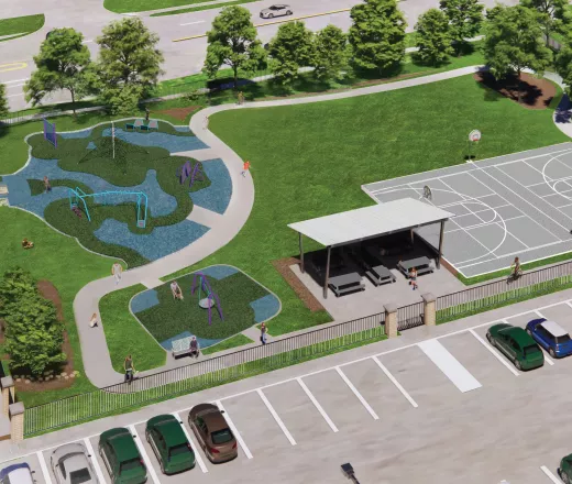 Rendering of the Lakin Family Park