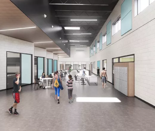 Gretna YMCA lobby rendering