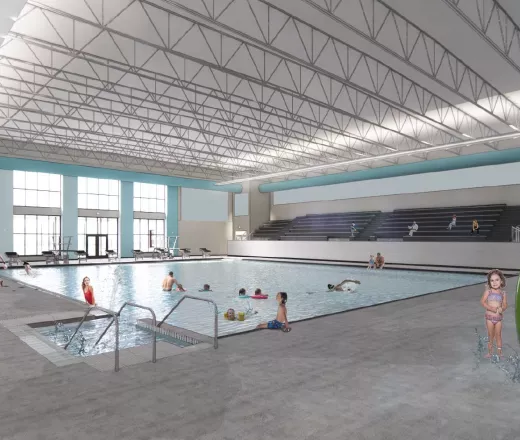 Gretna YMCA indoor pool rendering