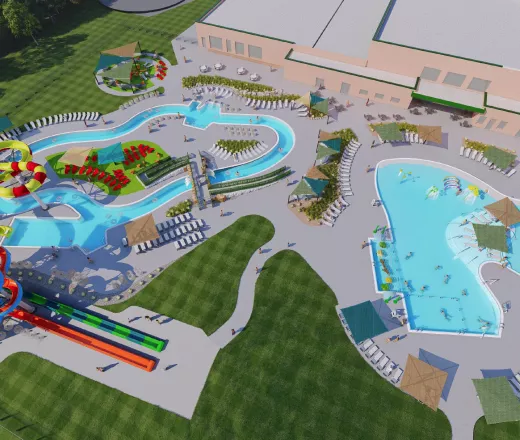 Gretna YMCA outdoor water park rendering