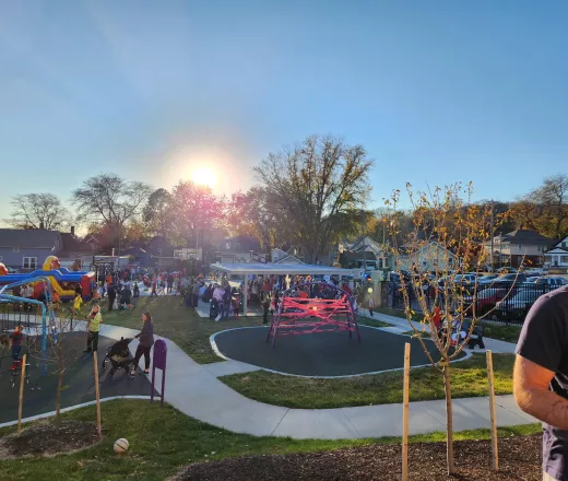 Halloween event for kids in a park