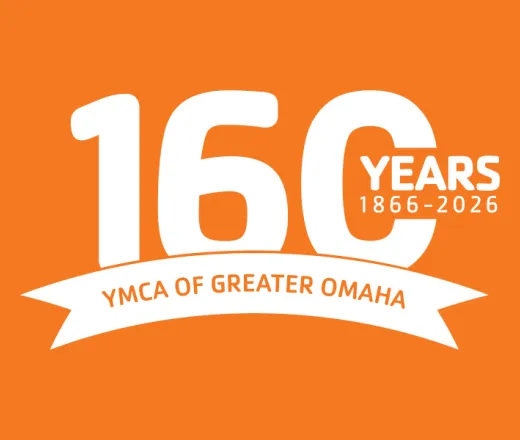 white Y 160 logo on a orange background