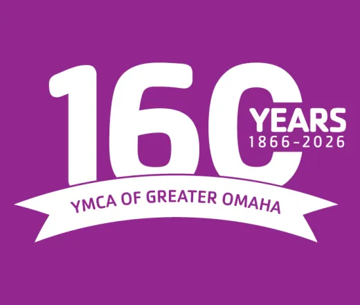 White Y 160 logo on a purple background