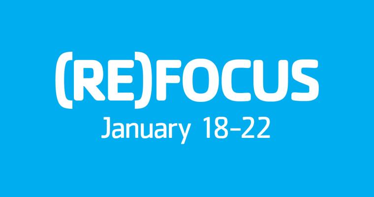 Graphic of the word refocus