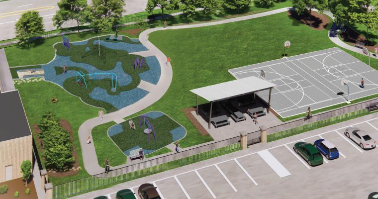 Rendering of the Lakin Family Park