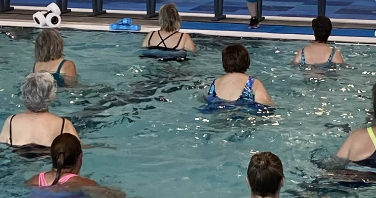 Water fitness class