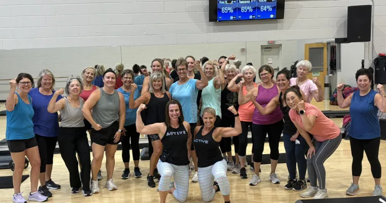 group of people exercising 