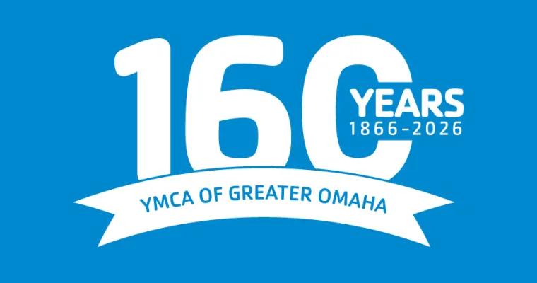 160 years blue logo graphic