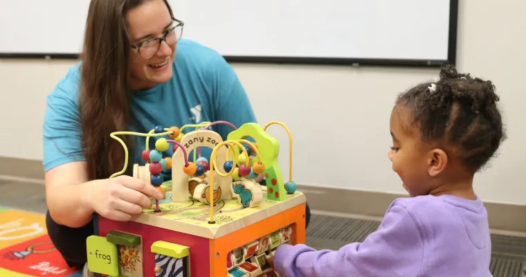 teacher and child 